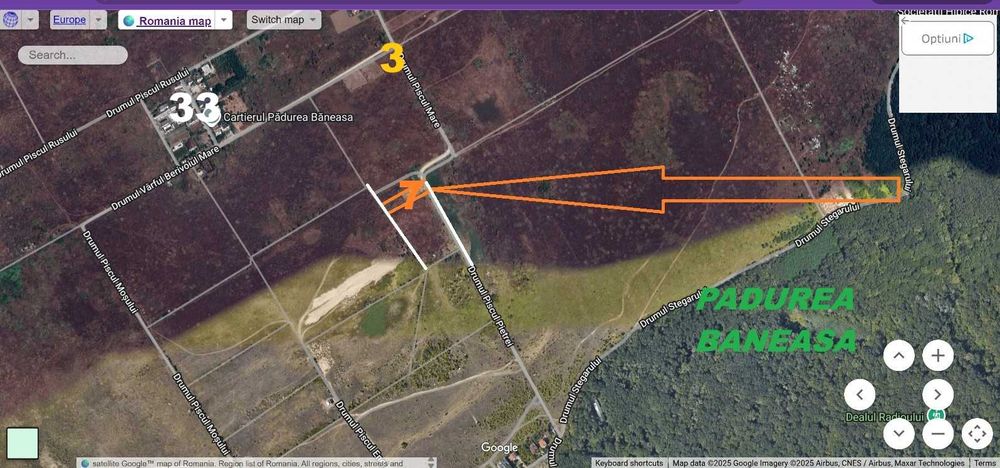 Teren Varful Plesita-Piscul Pietrei, Cartierul PADUREA BANEASA