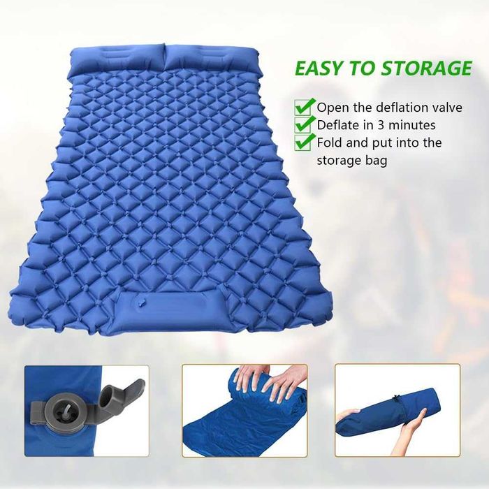 Saltea camping, gomflabila, 2 Persoane, 200x130CM, Redus de la 250RON