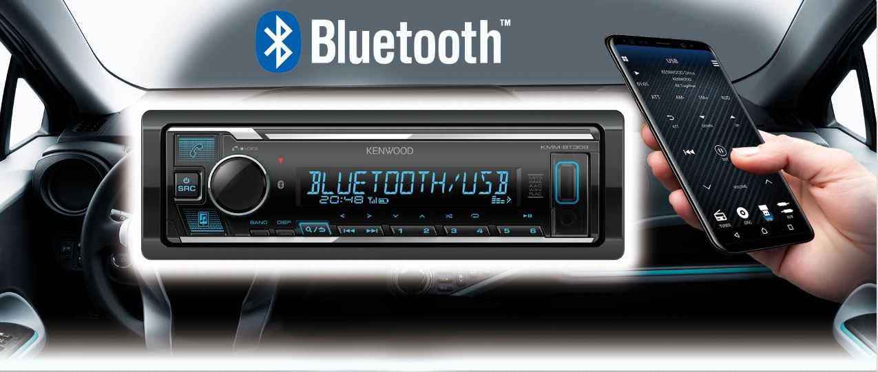 Kenwood KMM-BT506DAB + Хамелеон Мп3/USB/Аукс и Dual Bluetooth