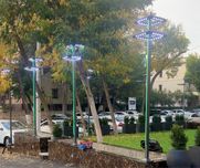 Столб LED садовово парковый 100+100 ват