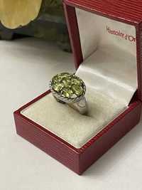 Superb inel argint vintage cu peridot