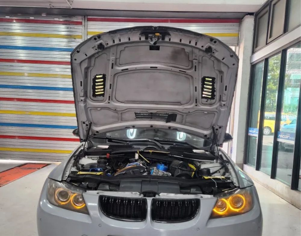 Angel eyes cerc xenon galben portocaliu alb rece Bmw Seria 3 E90 E91