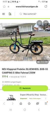 Bicicleta electrica pliabila