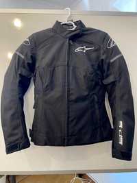 Geacă moto damă neagră Alpinestars textil nepurtată, mărime XS-S