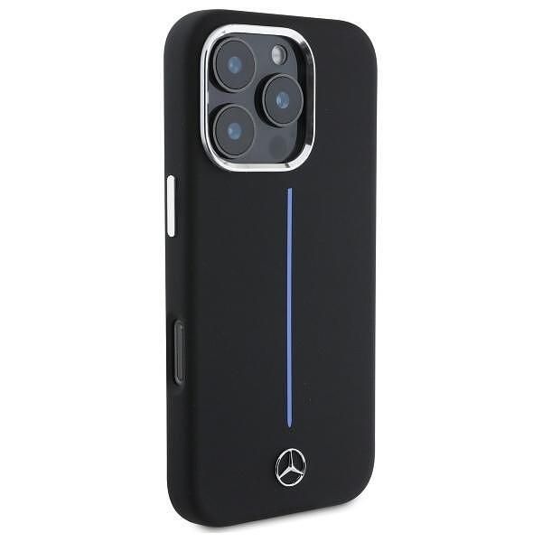 Mercedes hardcase silicone blue stripe magsafe – iphone 16 pro (6.3")