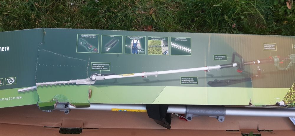 Електрически телескопичен храсторез  Parkside