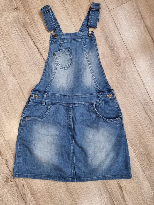 Salopeta fustă denim Yigga, mărimea 146-152