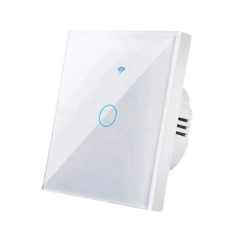 Intrerupator cu Touch Intelligent Wi-Fi, 1 Canal, 10A, Alexa/Google