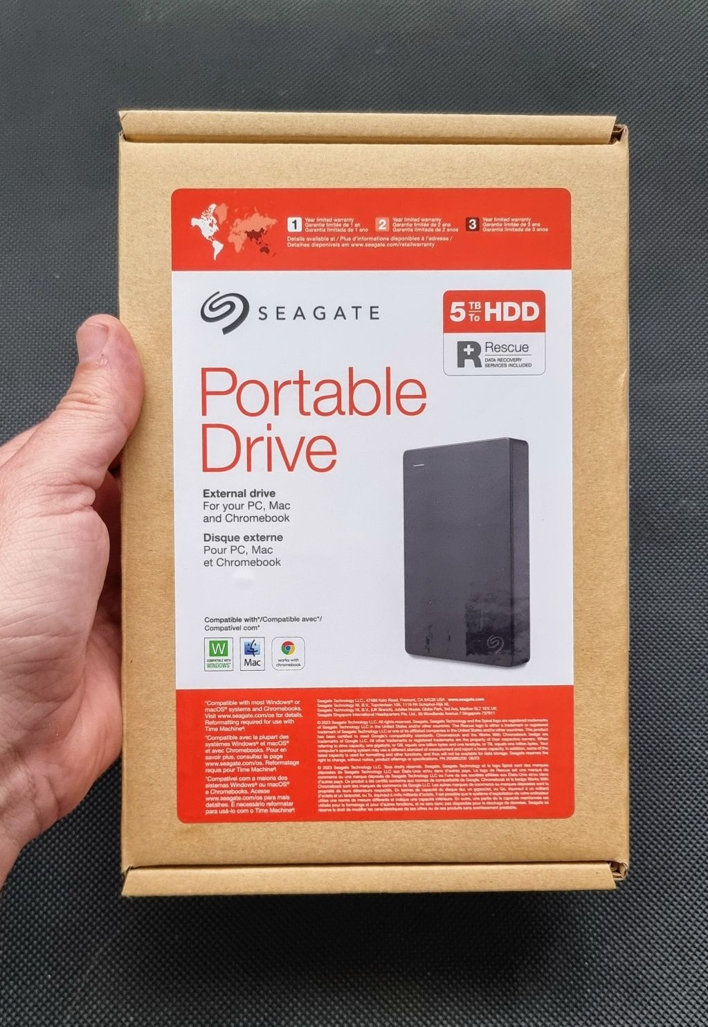 SEAGATE 5TB Portable Hard Drive USB 3.0. Mac Windows