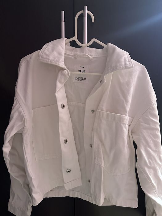 Дънково бяло яке