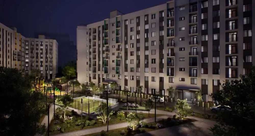 Новострой на 2026 г. 1/2/9 с отделкой. Или с ремонтом! 38.6 м². Компас