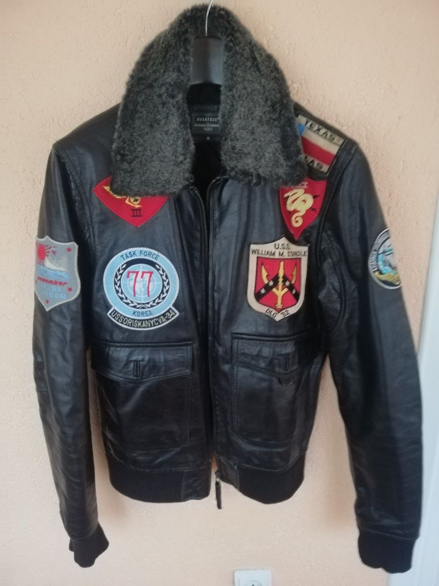 Geaca piele bărbati Aviatrix M model Aviator