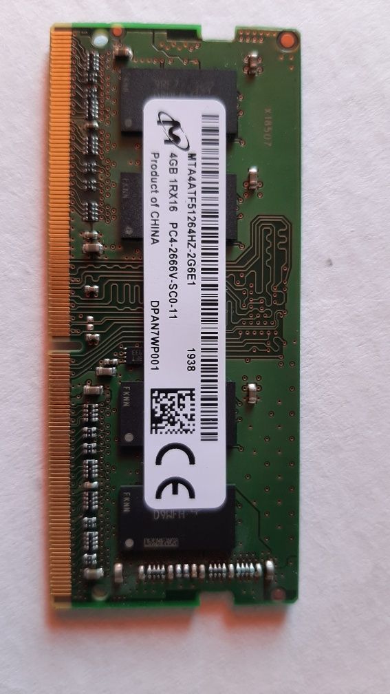 Оперативная память ОЗУ 4 GB. ddr4
