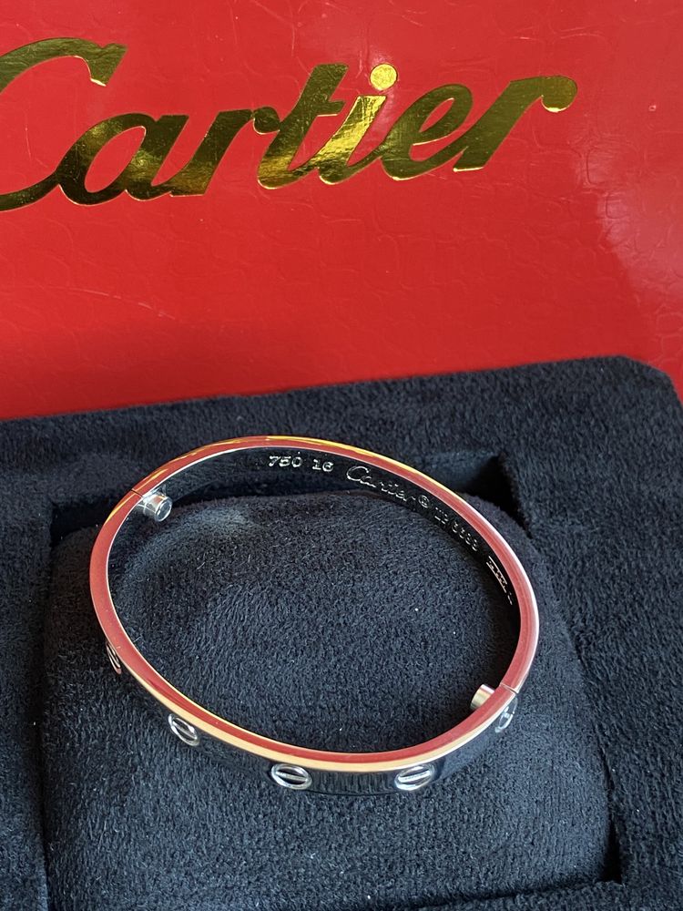 Brățara model Cartier LOVE White Gold 18K