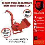 Tocator Crengi la priza de putere a tractorului PTO NOU pe benzina