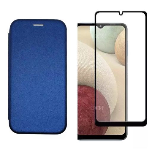 Flip Case Material Eco si Folie Sticla 11D Samsung A02s/A03s/A04S/A05S