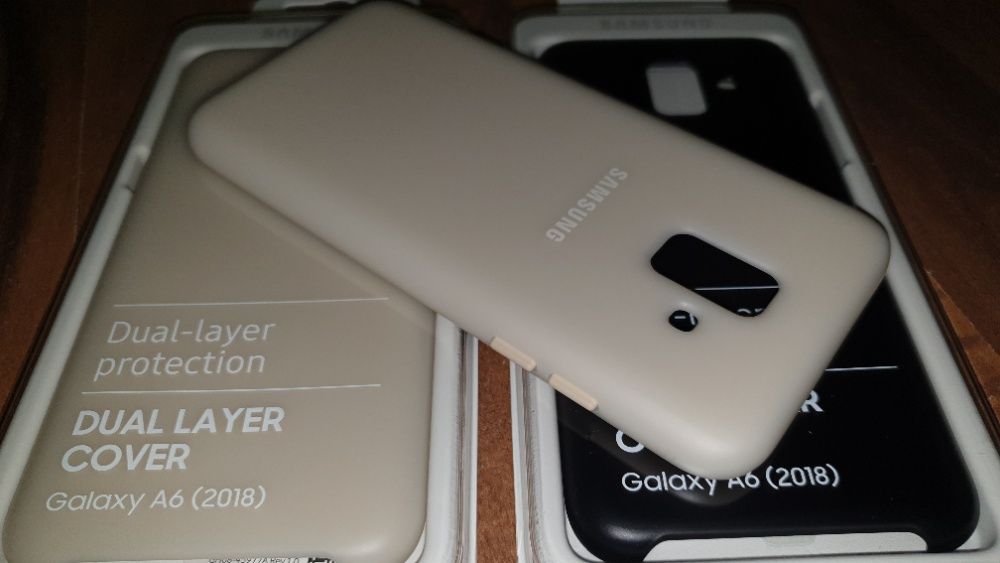 Husa antisoc originala Samsung Dual Layer Cover A6 2018 A600