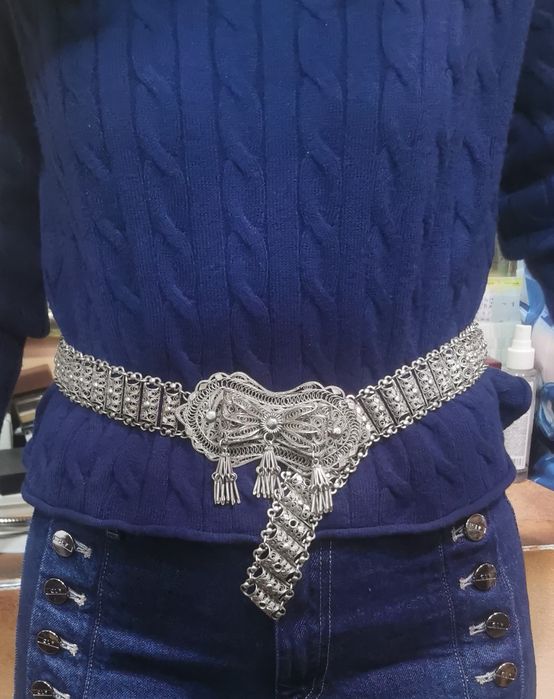 Сребърен колан филиграм