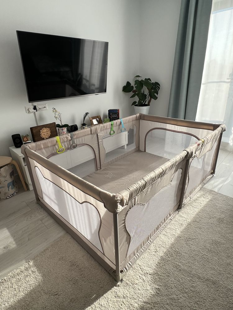 Tarc de joacă Lionelo Willow 127*187cm bej