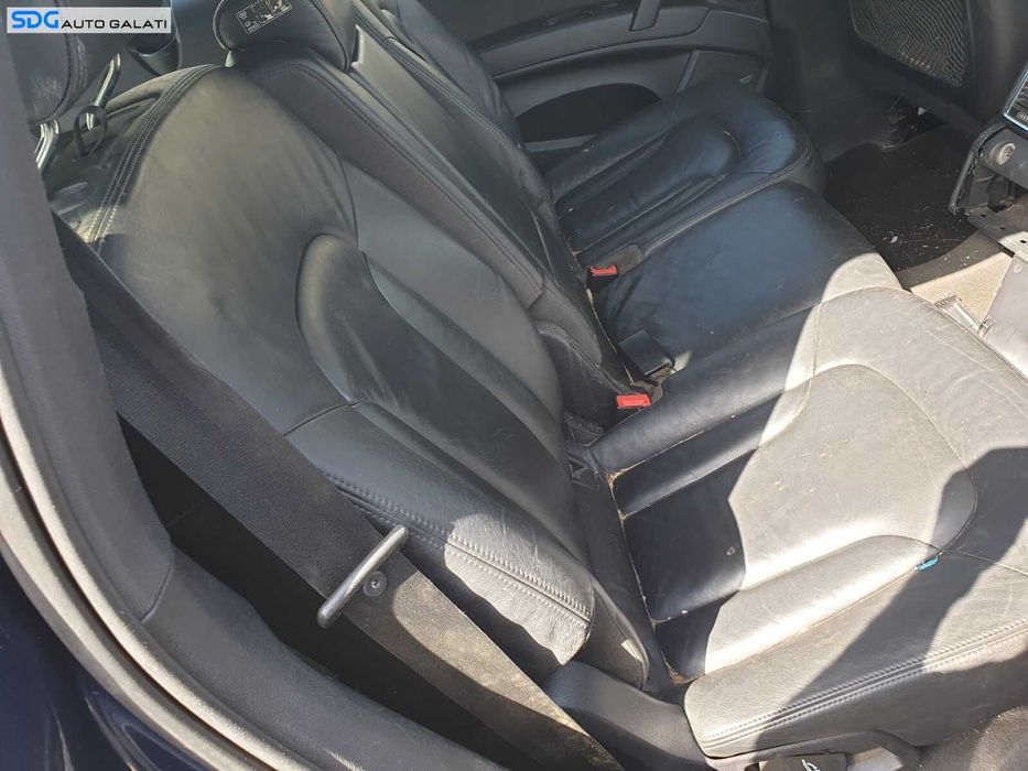 Interior 7 Locuri Piele Neagra cu Incalzire Scaune Fata Stanga Dreapta Bancheta Spate Audi Q7 Facelift 2007 - 2015 [C6339] [C6340] [C6341] [C6417]