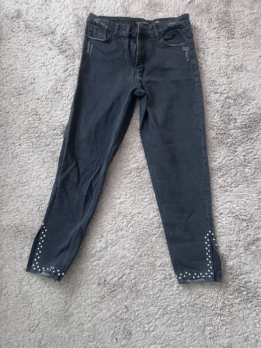 Дамски дънки тъмен деним