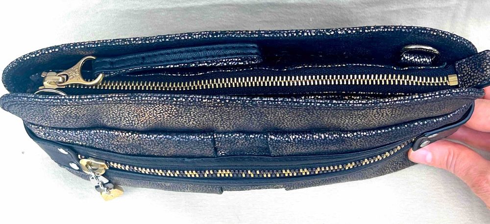 Chloe See By Chloe Superba Geanta Tip Postas Clutch Negru Piele Glossy