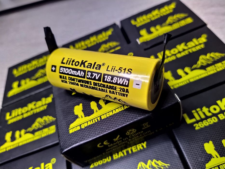 Acumulatori Liitokala Cu Lamela Lii-51S 26650 / 5100mAh / 20A