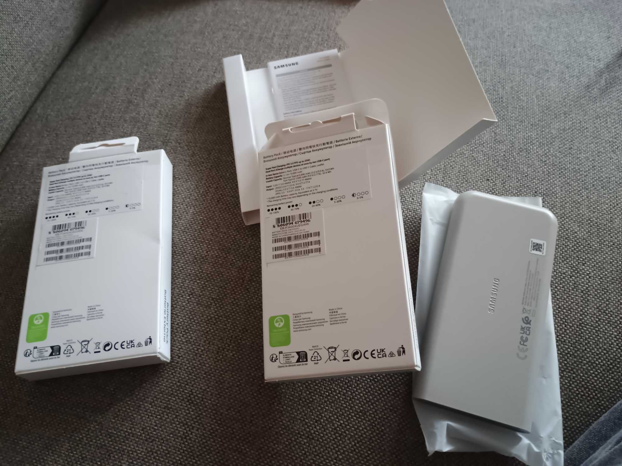 Чисто нова Samsung EB-P3400XUEGEU външна батерия 10000mAh 25W