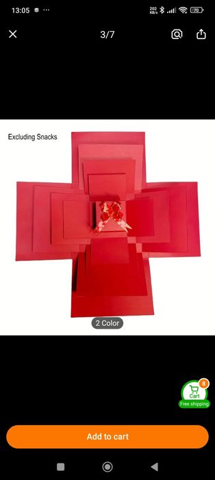 Cutie explozivă cadou