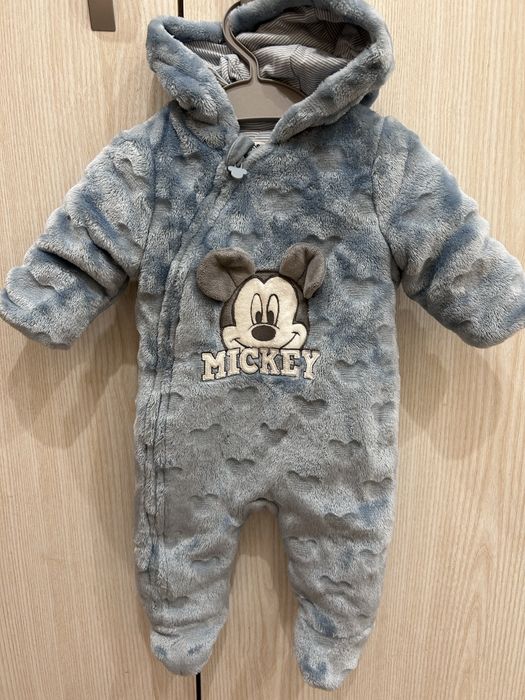 Плюшен гащеризон за новородено 0-1м