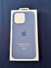 Husa Originala Apple Silicone Case iPhone 15 Pro Max Winter Blue