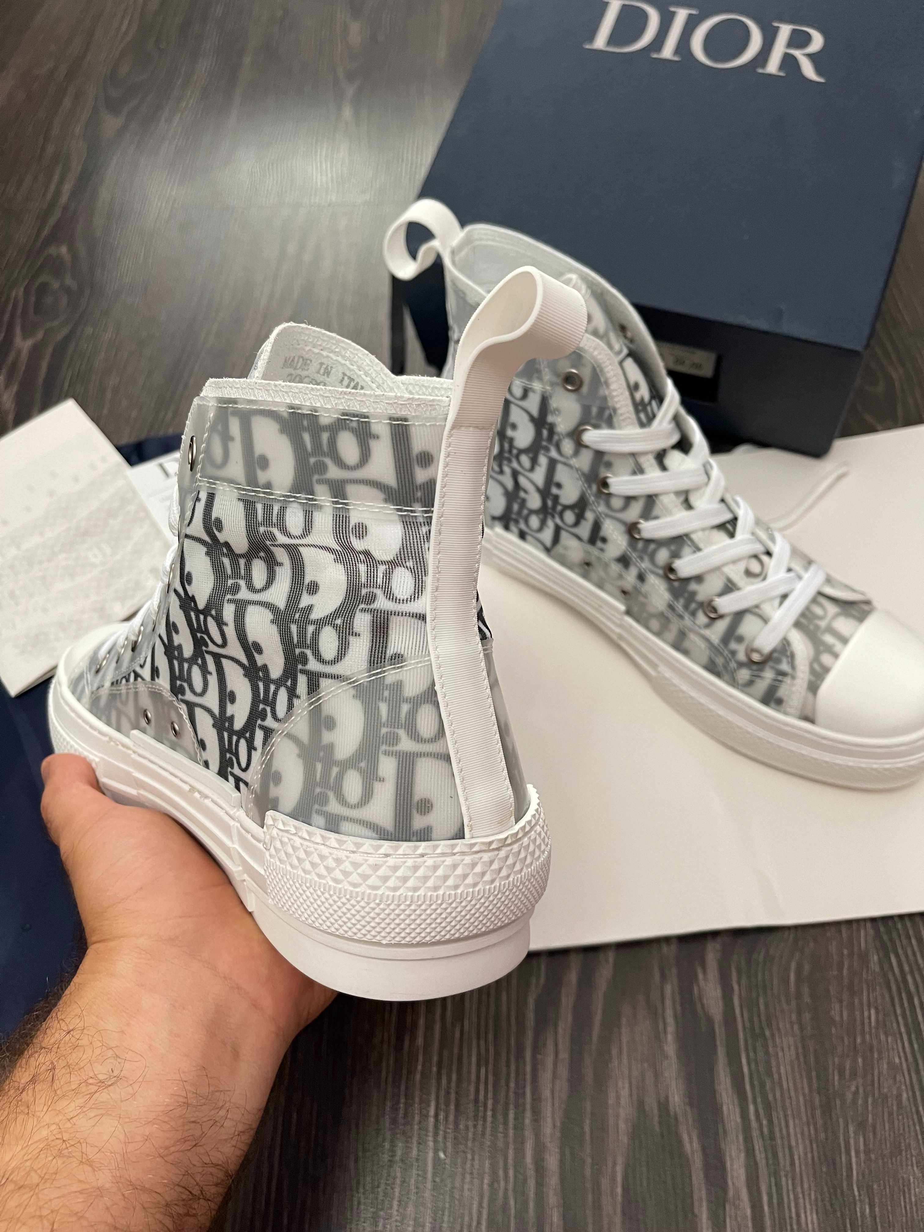 Adidasi D I O R Essentials B23 HIGH-TOP Tenesi Premium din Piele NOI