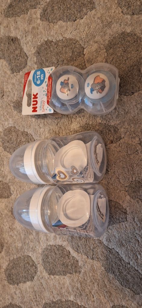 Залъгалки NUK и шишета Canpol babies