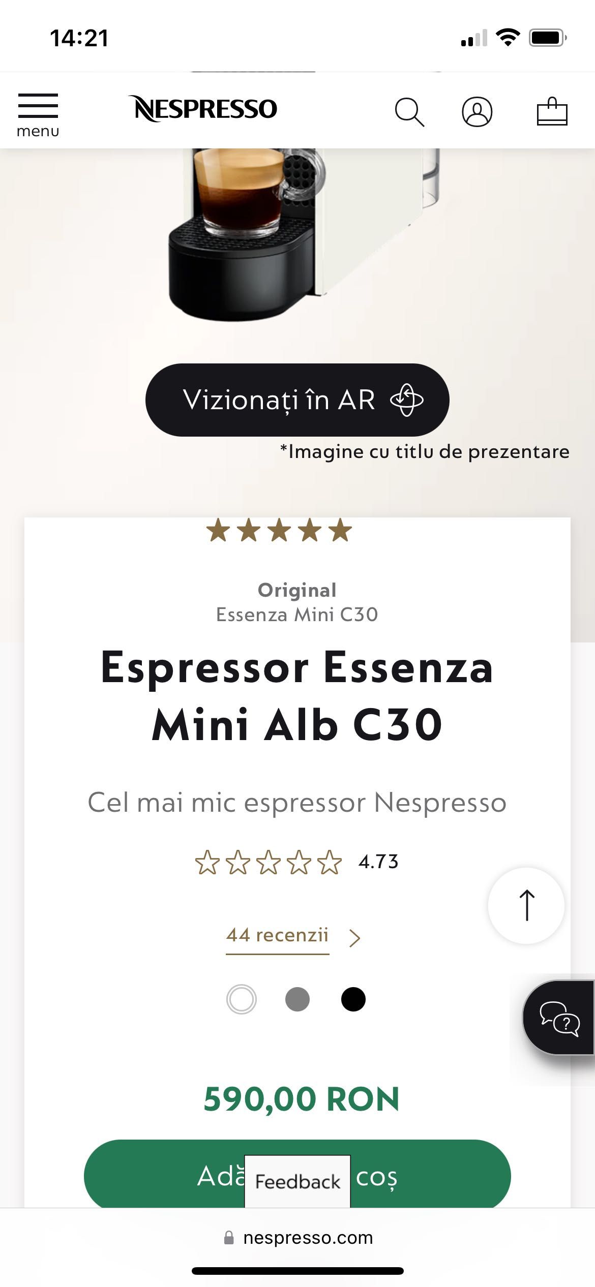 Aparat cafea Nespresso