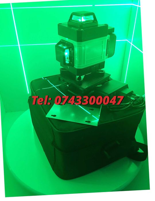 New  Nivela Unda Ldvian Profesionala Laser 16 Lini 4d Verde