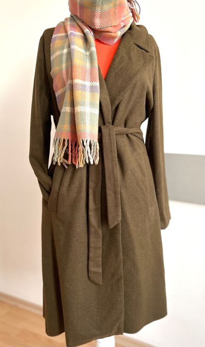 Вълнен тренч  & вълнен шал Trussardi