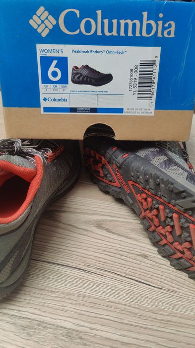 Vand pantofi trekking femei Columbia Peackfreak Enduro Omni-Tech 37