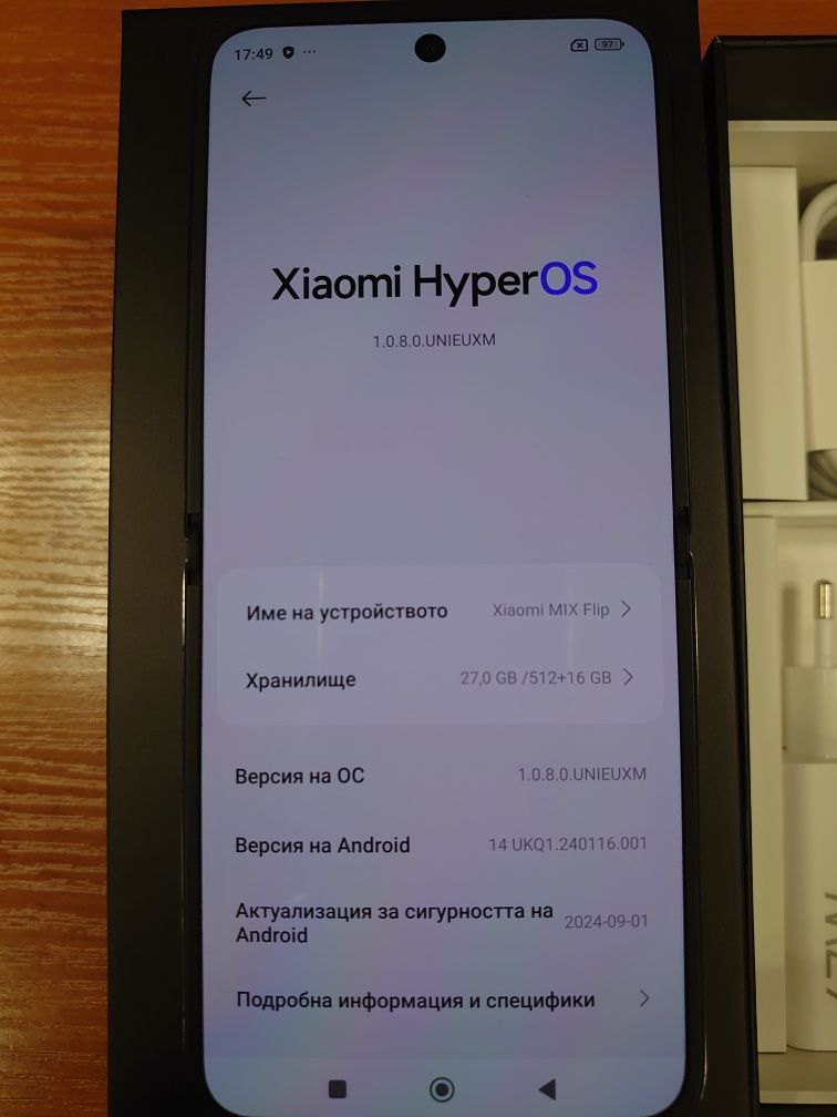 Xiaomi Mix Flip 512 GB 12 Ram гаранция