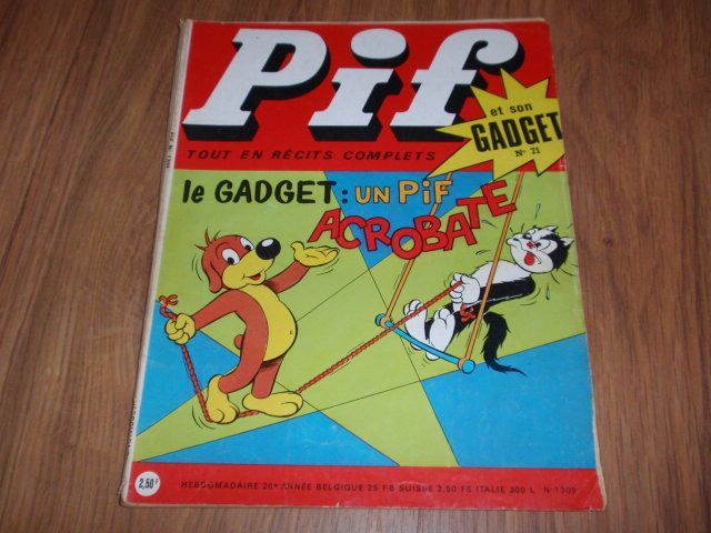 списания/комикси "Pif Gadget" (с липси) и "Super Hercule"