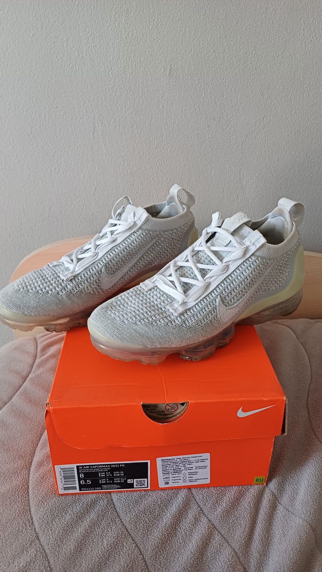 Nike air vapormax 2021 fk
39 номер 
Цена: 170 лв 
Почти като нови