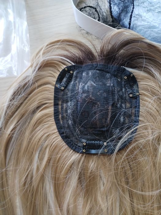 Парик макушка из термо-стойкого волокна. Амбрэ