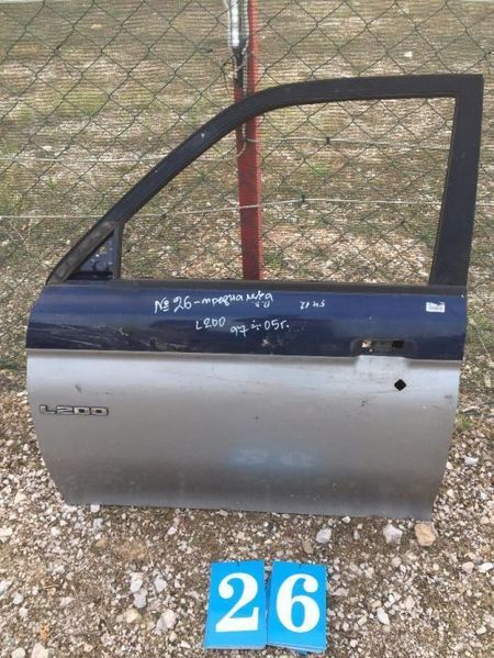 ПРЕДНА ЛЯВА врата Мицубиши Л200, 1997-2005г, Оферта (26)