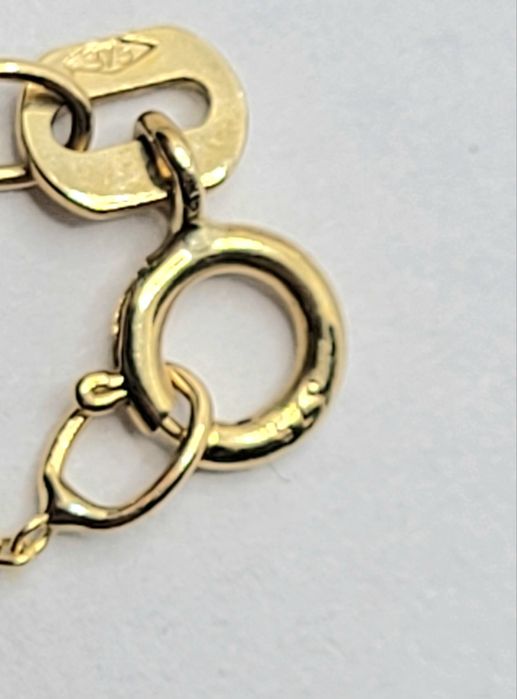 Coliere din aur galben de 9k cu smarald și rubin natural