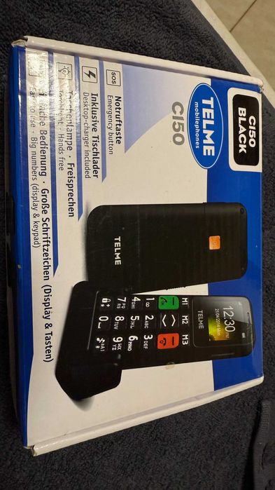 Telefon mobil seniori Telme C150 by Emporia negru ca nou