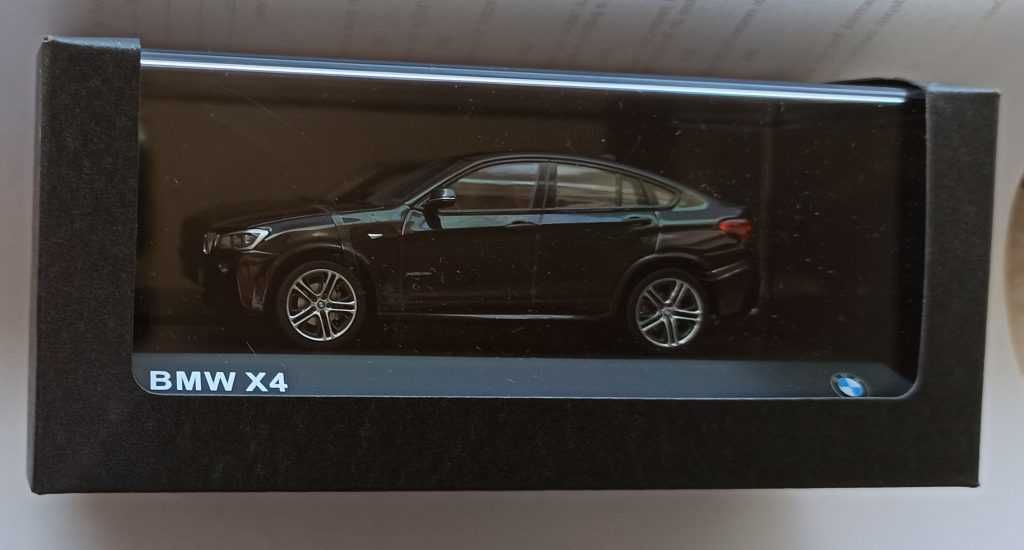 Macheta BMW X4 F26 2015 negru- Herpa 1/43 editie de reprezentanta