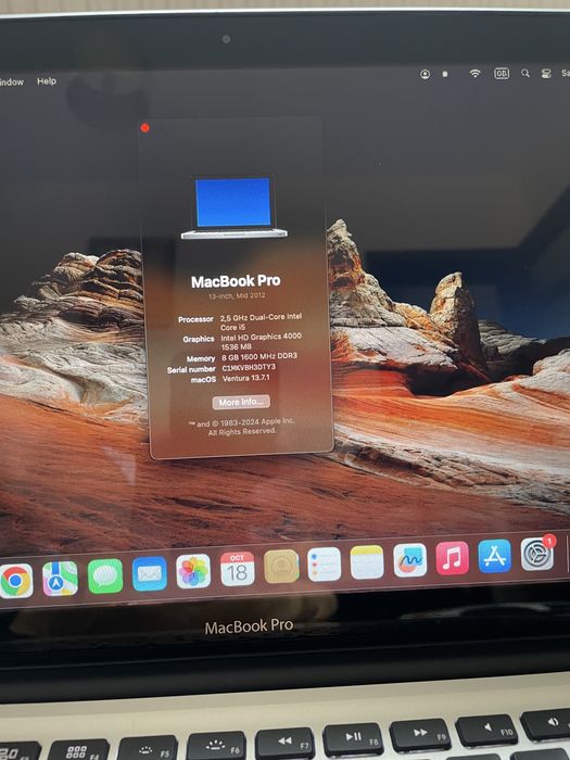 Macbook pro Mid 2012 като нов