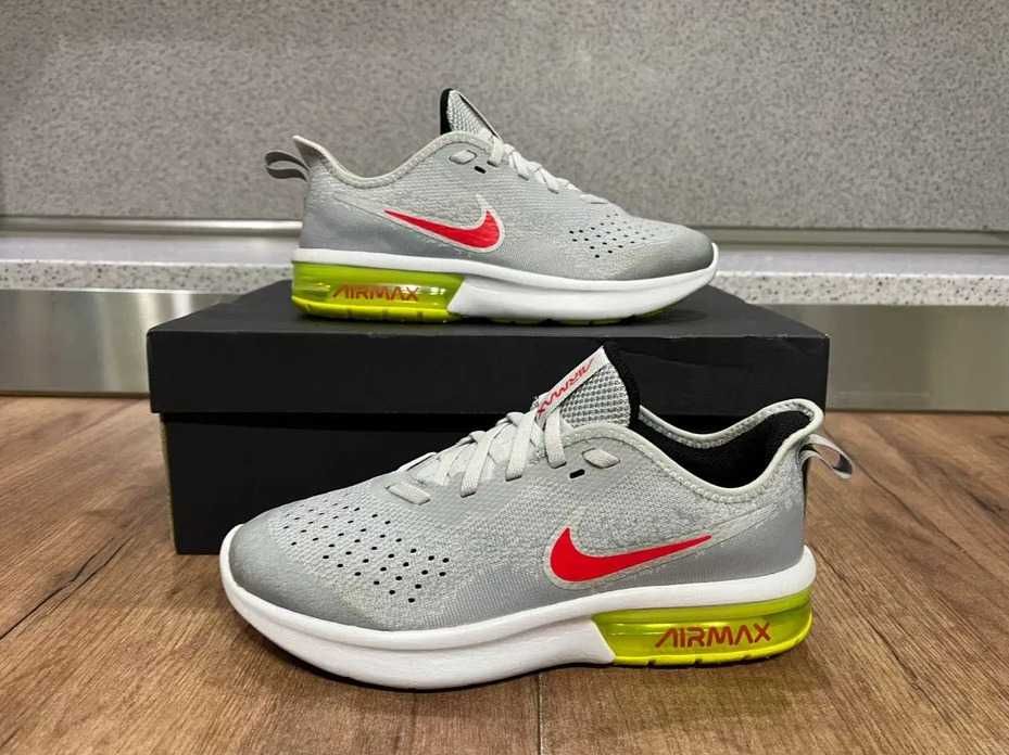 ОРИГИНАЛНИ *** Nike Air Max Sequent 4 / Wolf Grey/Red Orbit