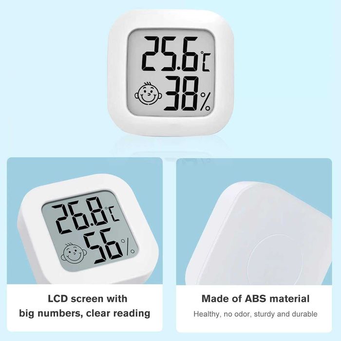 Termometru digital cu higrometru pentru interior design modern 4.5 cm