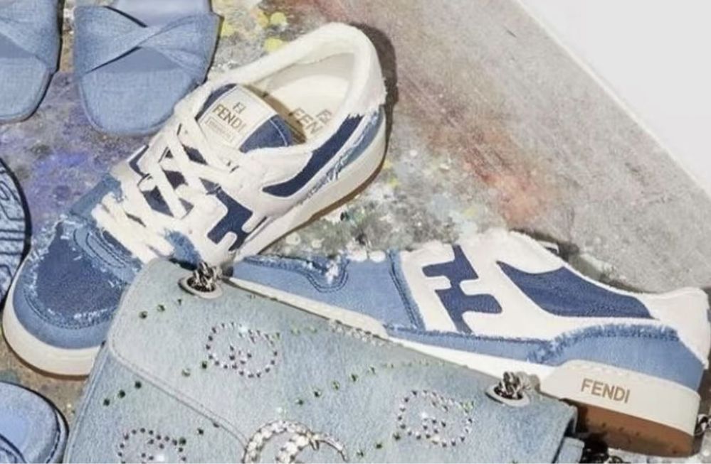 Fendi denim кецове