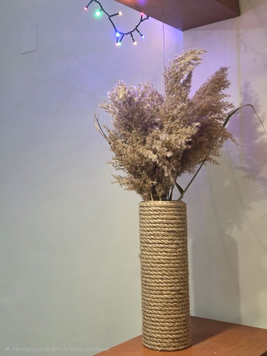 Ръчно изработени вази за сухи цветя